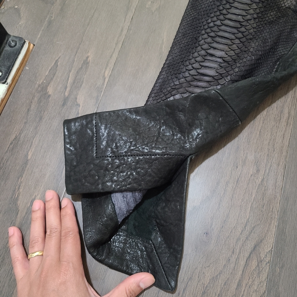 Haider Ackerman python and leather pants - Picture 14 of 15